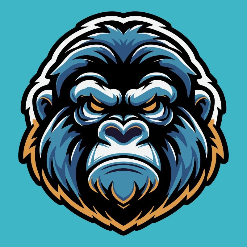 Mascotte Tête de gorille
