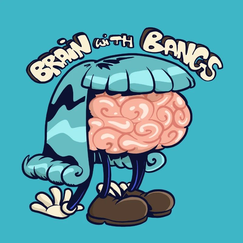 brain with bangs