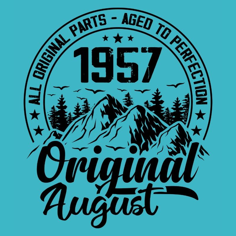 1957 August Original: 67 Years Birthday Gift
