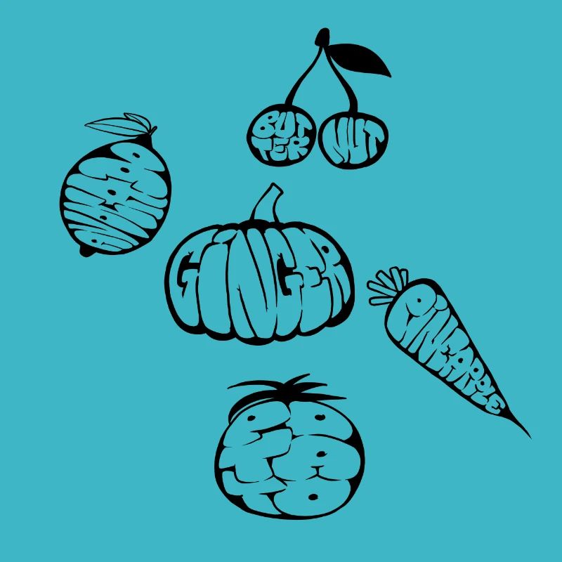 5 Graff fruits and vegetables (stencil)