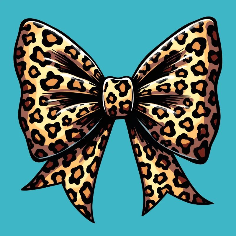 GROSSE SCHLEIFE MIT LEOPARD-TREND