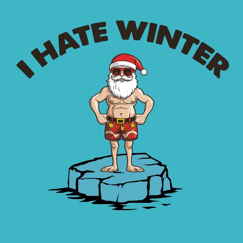 weihnachtsmann eisscholle winter
