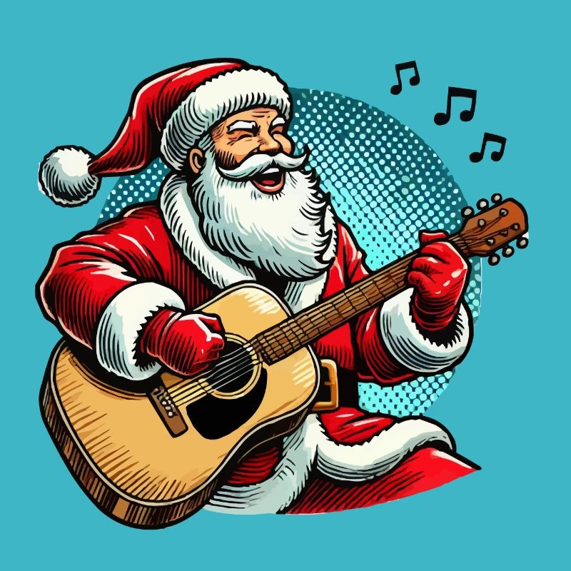 weihnachtsmann gitarre