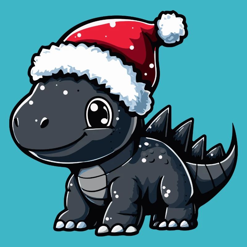 Dinosaur stegosaurus Christmas
