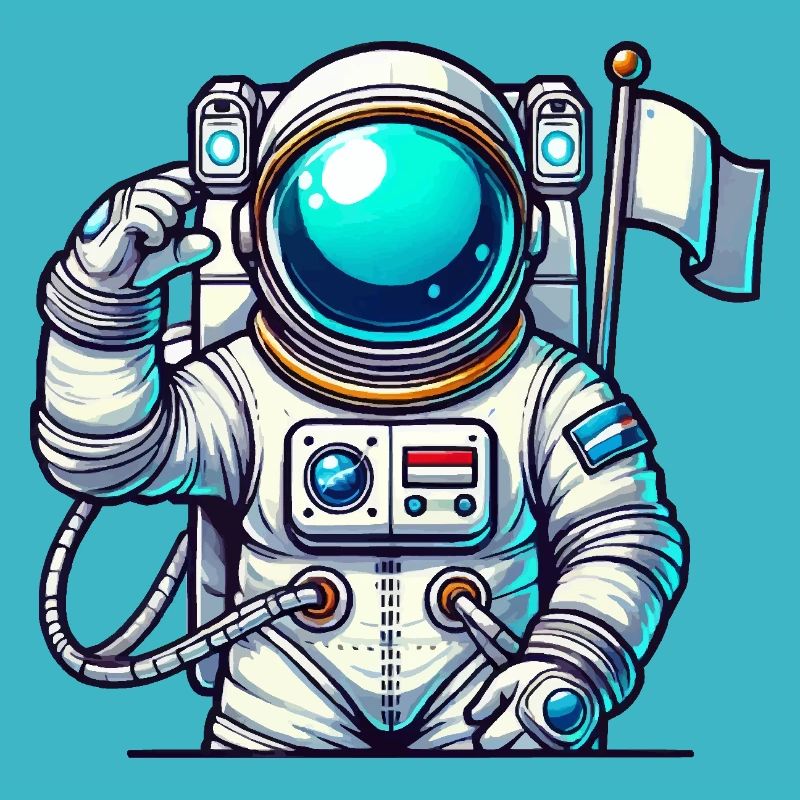 Astronaute de bande dessinée de l’espace