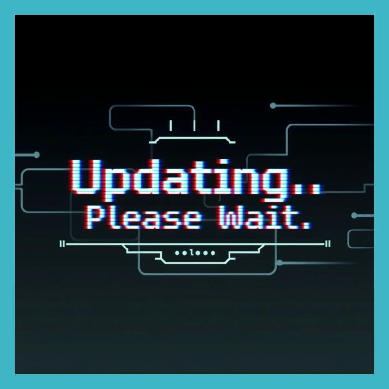 Glitch Update Ladebildschirm
