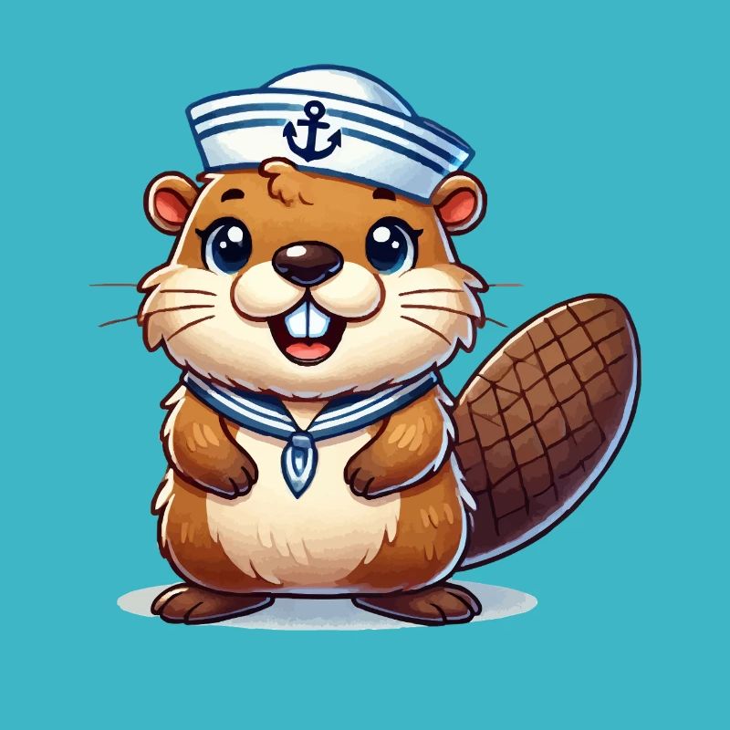 Capitaine de marin castor