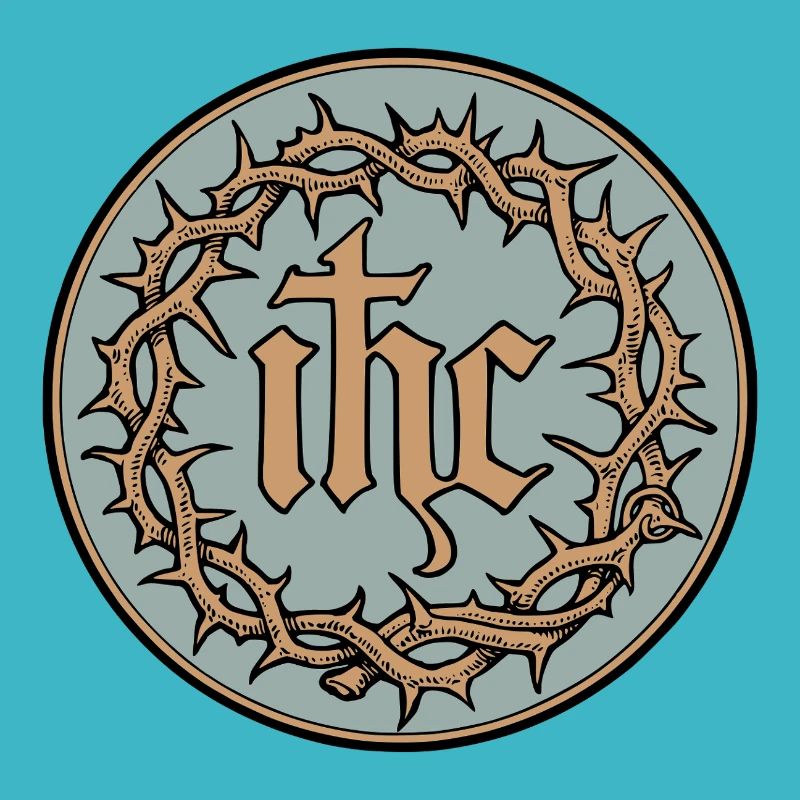 Vintage IHS Monogramm Jesus Christus