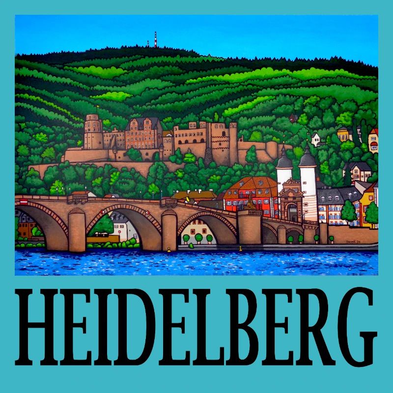 Heidelberg Old Bridge and Castle