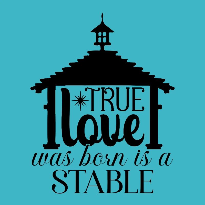 Le véritable amour est né est une étable