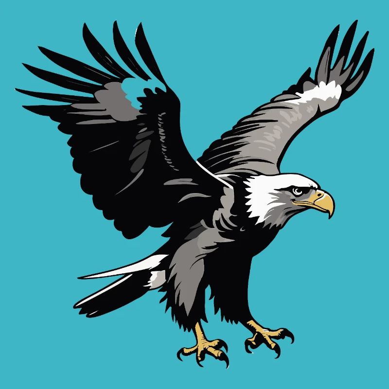 aigle - Oiseau mignon autocollant