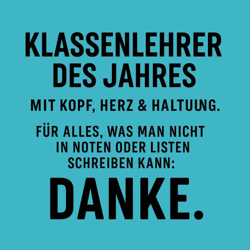 Lehrer:in Geschenk Abschied & Dankeschön