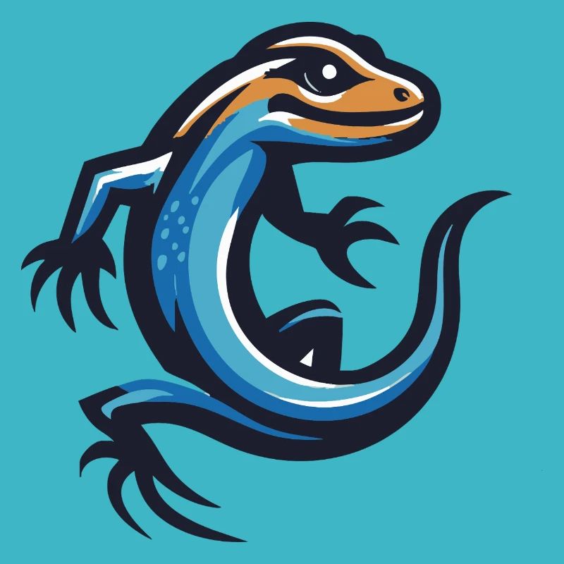 Lézard avec une griffe