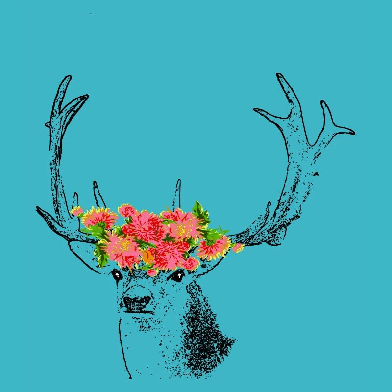 Hirsch Blumen