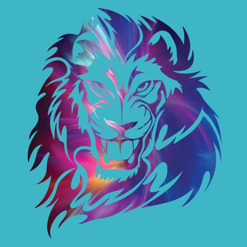 Fantasy lion face mane