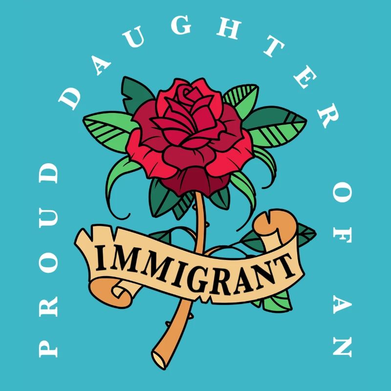 Stolze Tochter eines Einwanderers