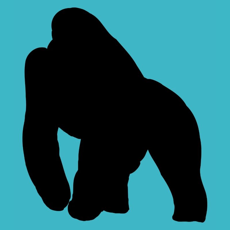 Silhouette de gorille