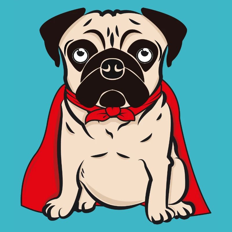 Chien de super-héros carlin