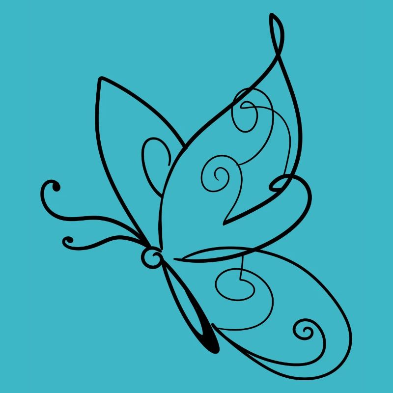 Butterfly Lineart Animal