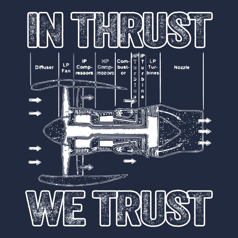 In Thrust We Trust - Vintage Design