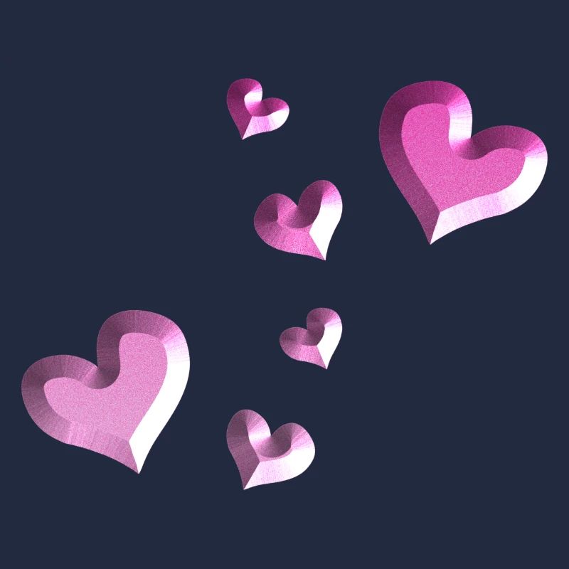 pink heart pattern glitter