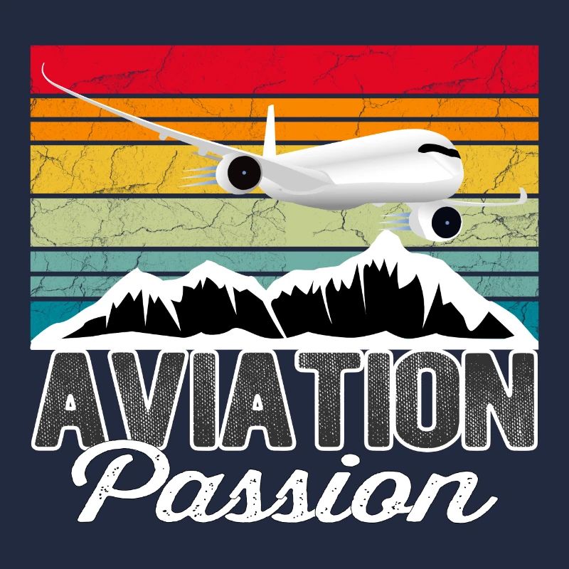 Aviation Passion Sunset - Vintage Geschenk Pilot