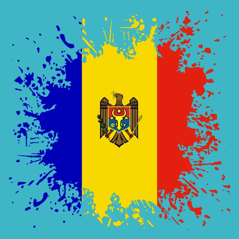 Couleur de drapeau Moldavie