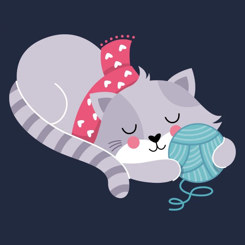 Cat with woolly tuber