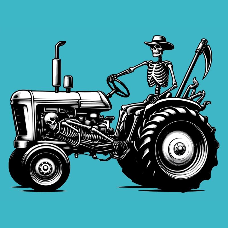 Farmer on a tractor
