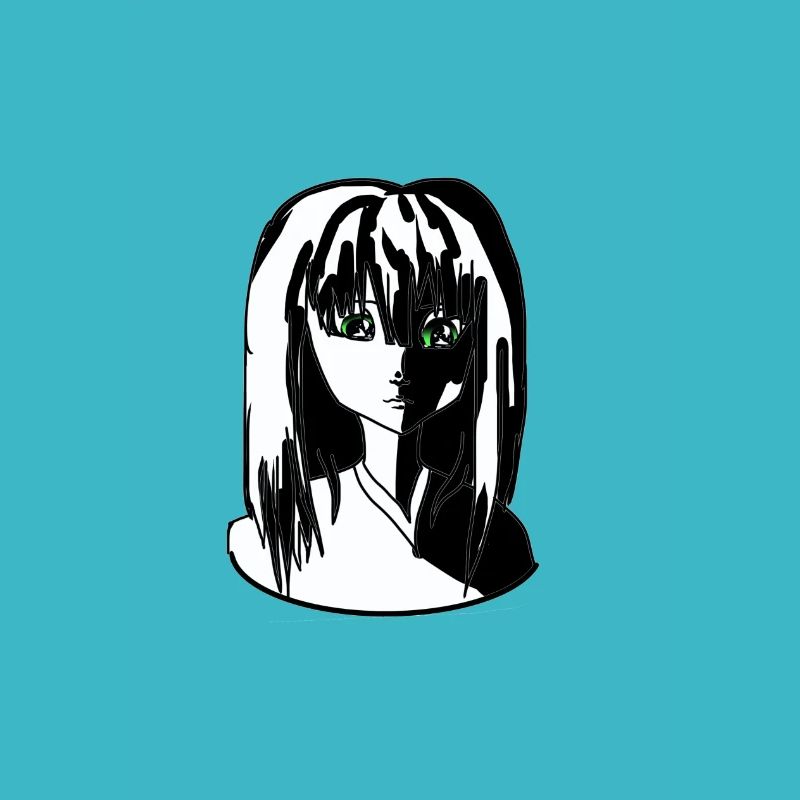Fille aux yeux verts