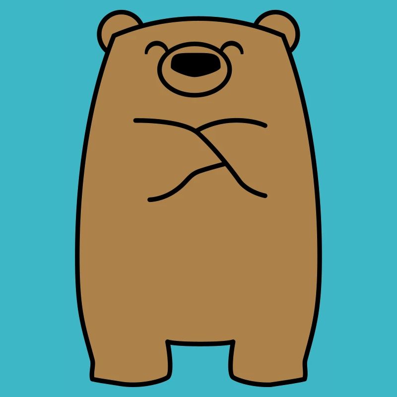 Schmollender Bär