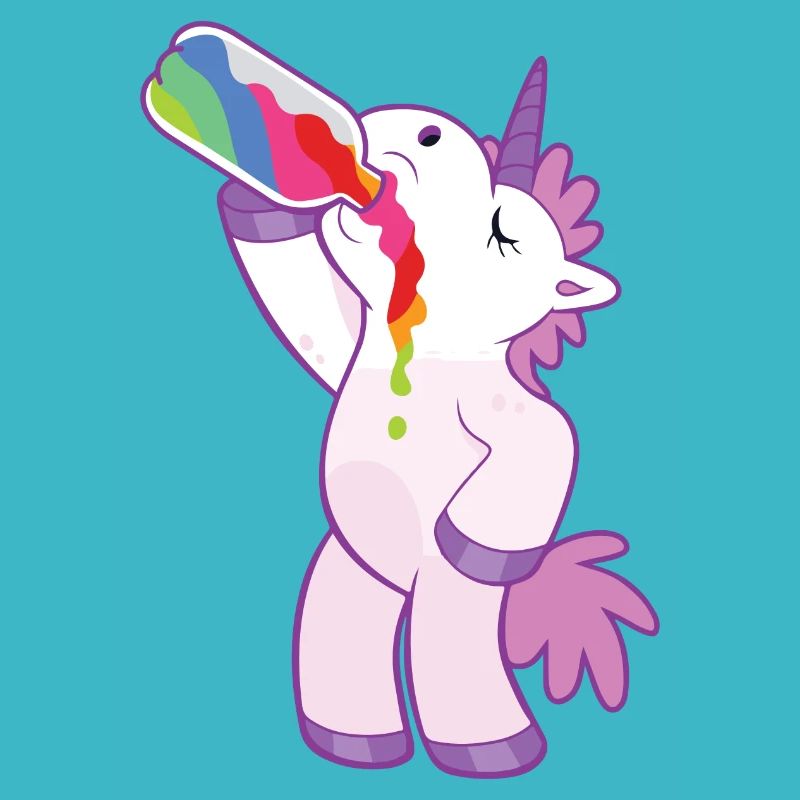 Einhorn Shirt · Regenbogenfarben · Geschenk
