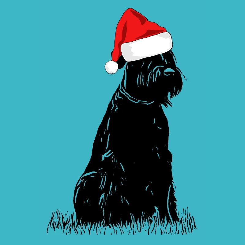 Chien Schnauzer de Noël géant Schnauzer