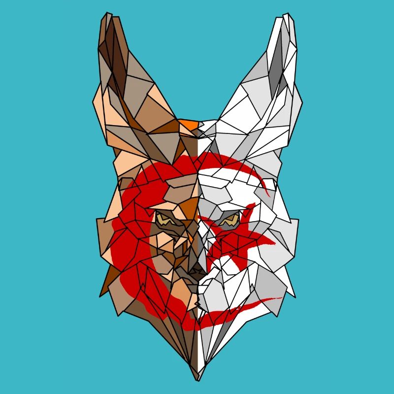 Fennec und die Flagge Algeriens in der Polysphäre 2