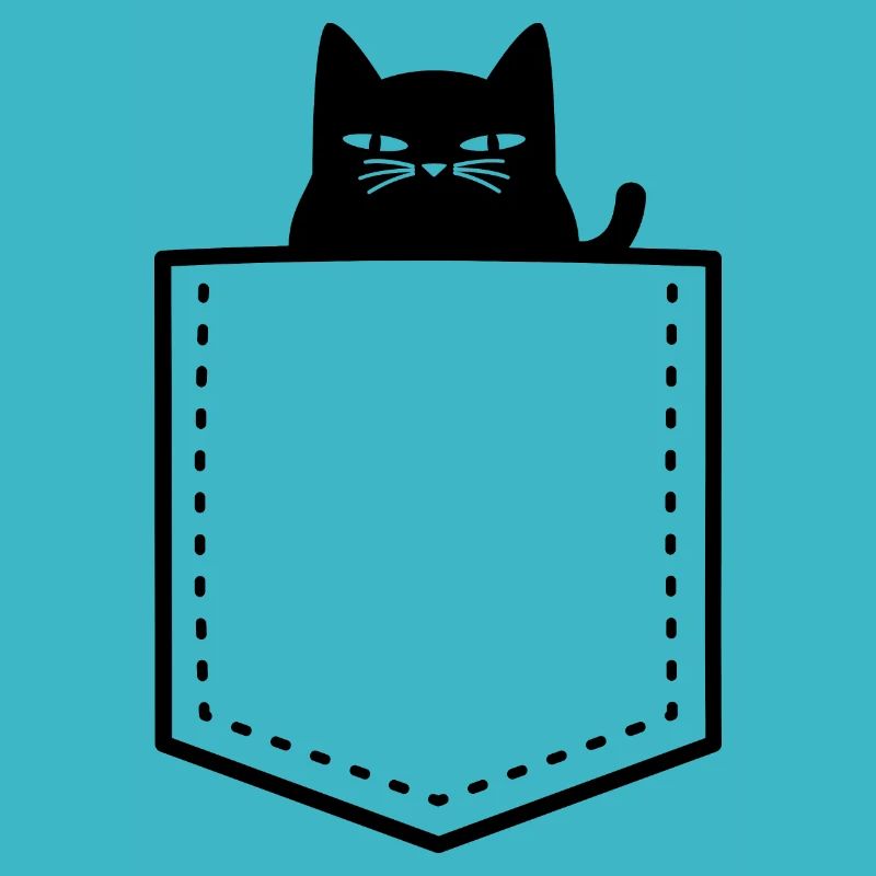 Katze in Brusttasche