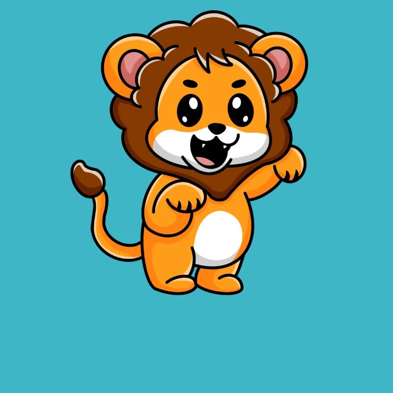 Mignon petit bébé lion