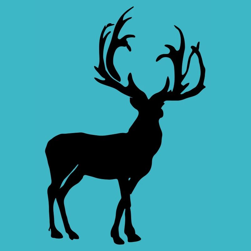 Hirsch Silhouette Vektor Geschenkidee