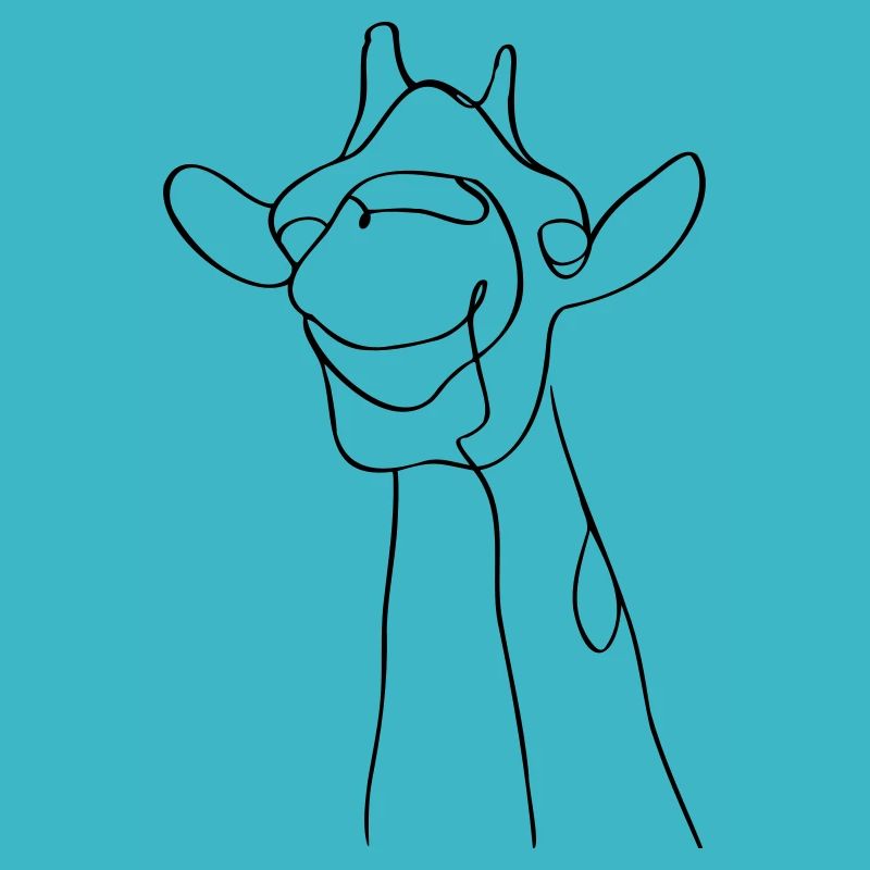 Minimalistisches Giraffendesign