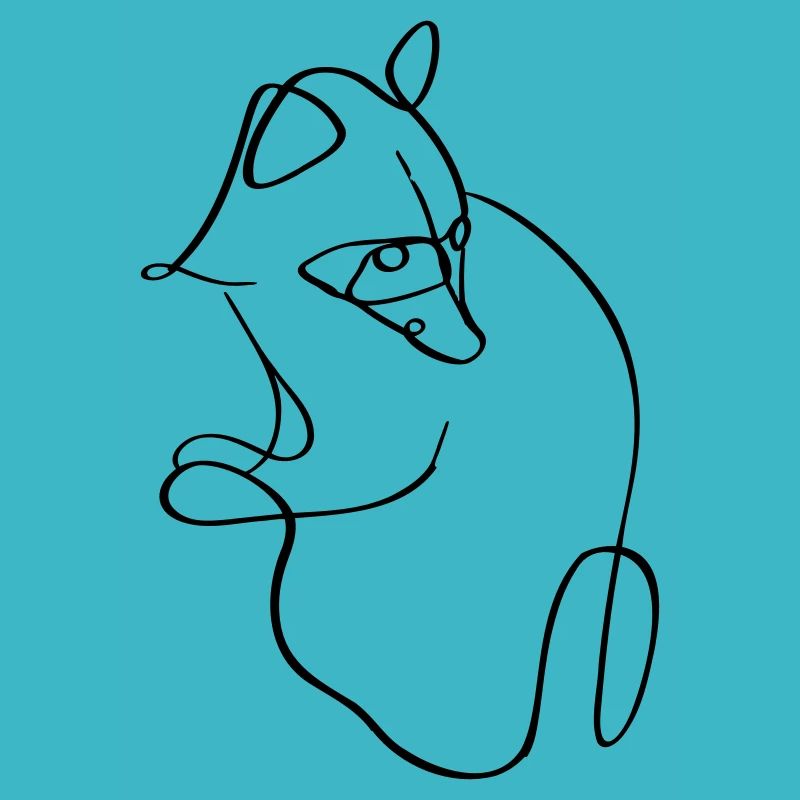 Stylized stylized stylized raccoon