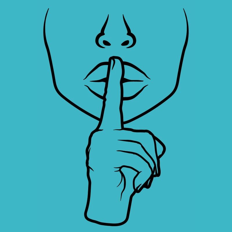 Reposer les doigts devant la bouche
