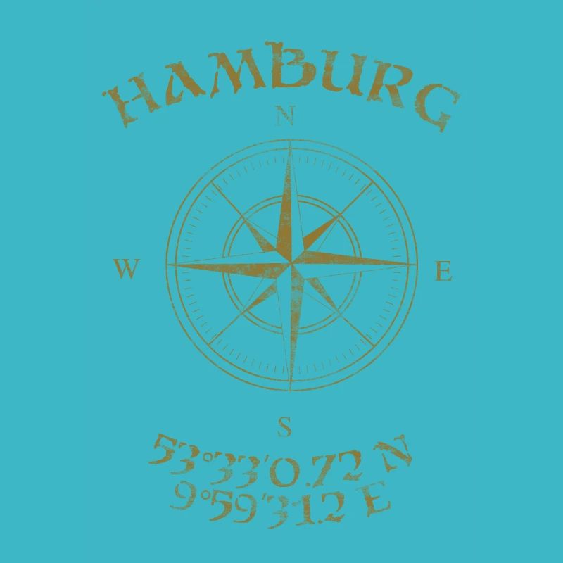 Compass GPS coordinates Hamburg