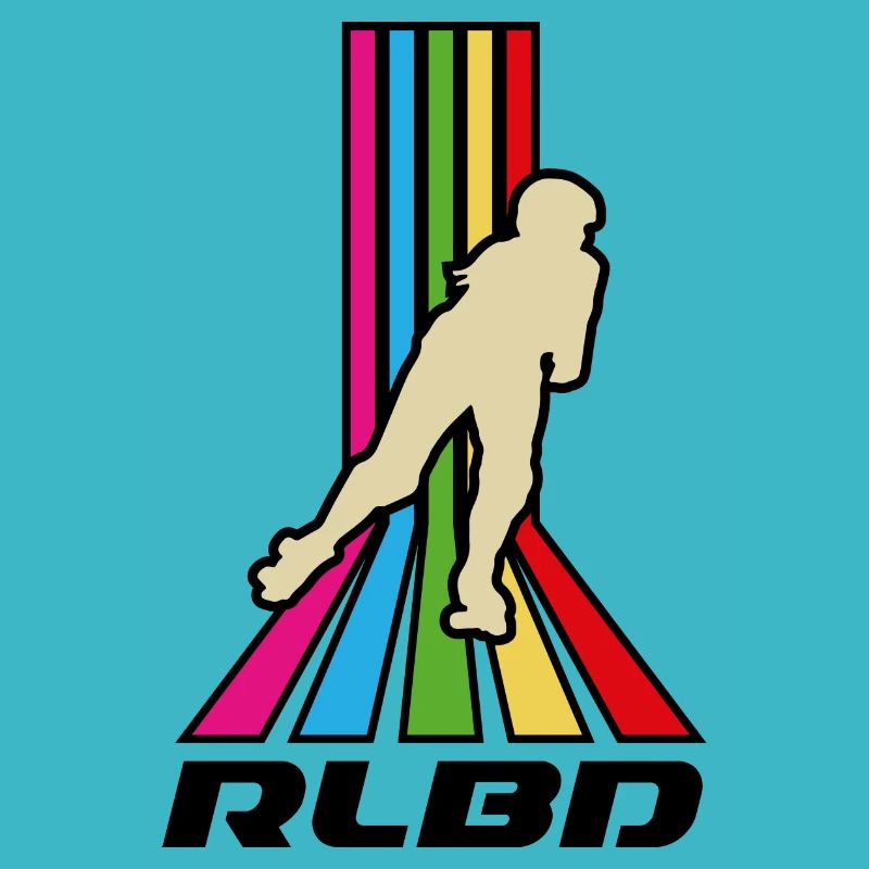 Rollerblade rainbow stripes