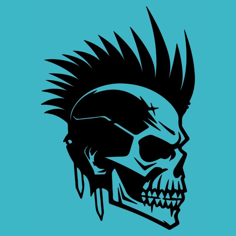 Skull Punk Kunst
