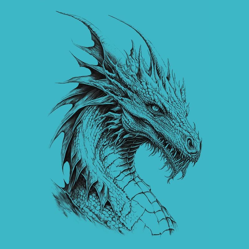 Mythical dragon. A legend in .
