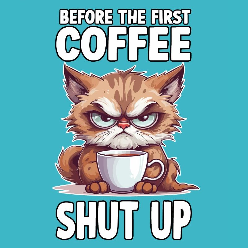 Gift for cat owners and morning grouch
