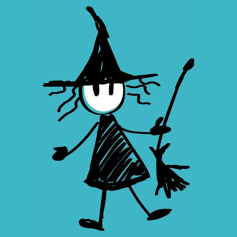 Stylized witch