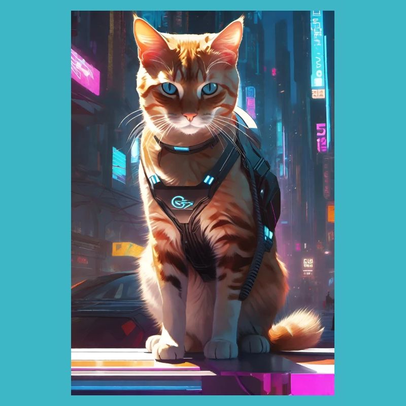 Cyberpunk Katze