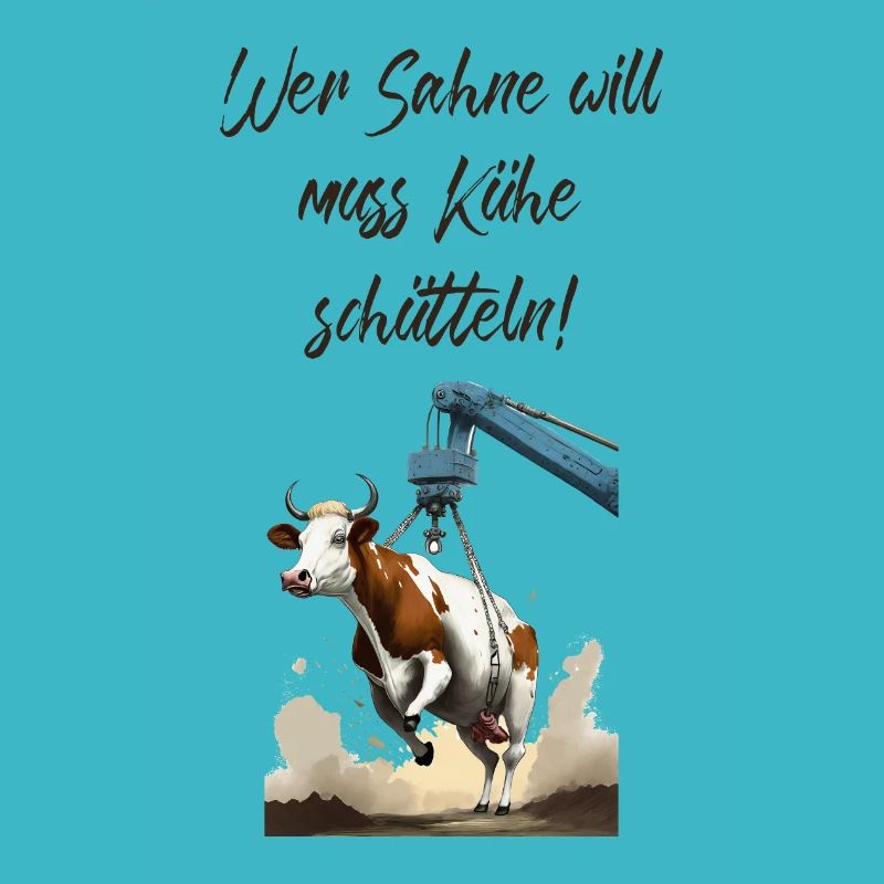 Pun ambiguous Wer Sahne will muss Kühe schütteln