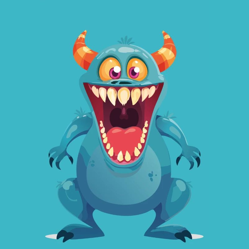 Blue Dinosaurus Monster
