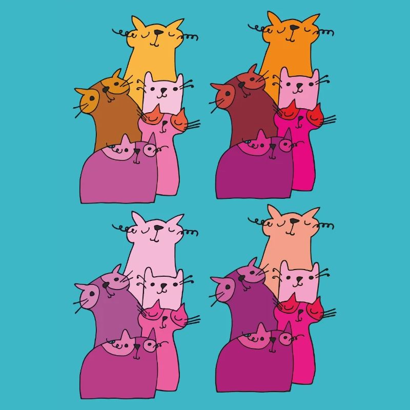 katzen treffen muster